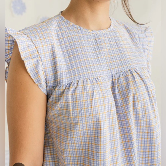 Harper Sage Women’s Kaleidoscope Blouse- Lavender Ochre - Picture 13 of 15